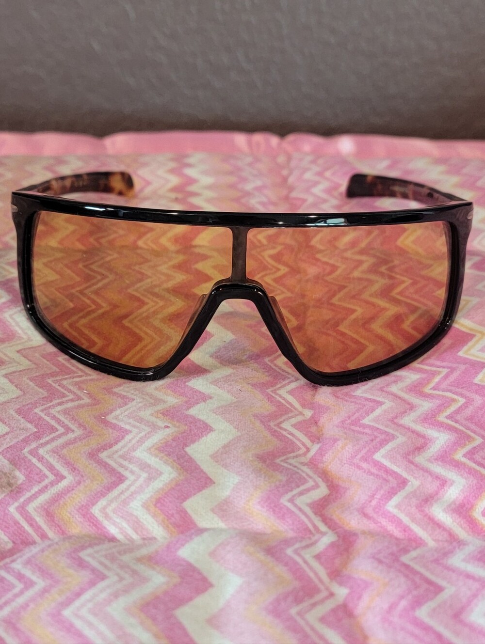 David Beckham DB99 Visor Orabge Shield Sunglasses Tortoise Frame Lens Unisex
